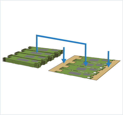 ［Image］PCB placer： HDI 基板用高精度框架排列机